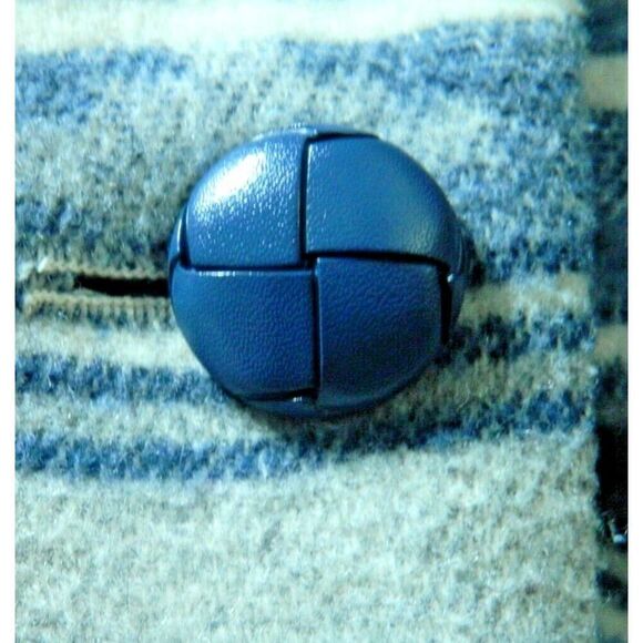 Braetan Jacket Blazer Size Medium Blue  Vintage Aztec Print Western Suede Collar - Picture 7 of 10